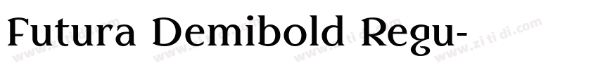 Futura Demibold Regu字体转换